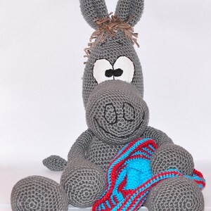 Modèle au crochet, modèle, modèle au crochet, crochet, amigurumi, crochet, allemand, anglais, Deutsch, âne, burro, pdf, e-book image 3