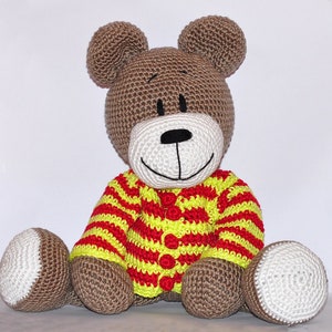 Crochet pattern, template, crochet pattern, crochet, amigurumi, crocheted, German, English, teddy, teddy bear, pdf image 4