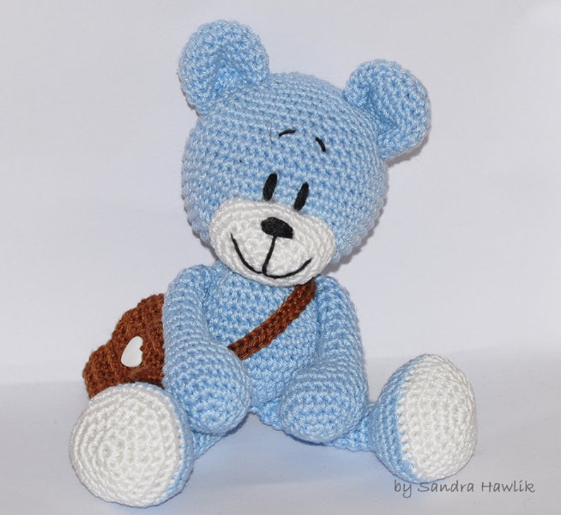 Instructions de crochet, modèle, modèle de crochet, crochet, amigurumi, crocheté, allemand, anglais, Teddy, ours en peluche, crocheté, PDF image 2