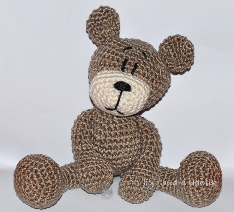 Patron au crochet, modèle, patron au crochet, crochet, amigurumi, crocheté, allemand, anglais, Teddy, ours en peluche, PDF image 4