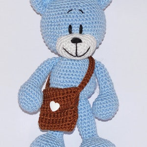 Instructions de crochet, modèle, modèle de crochet, crochet, amigurumi, crocheté, allemand, anglais, Teddy, ours en peluche, crocheté, PDF image 3