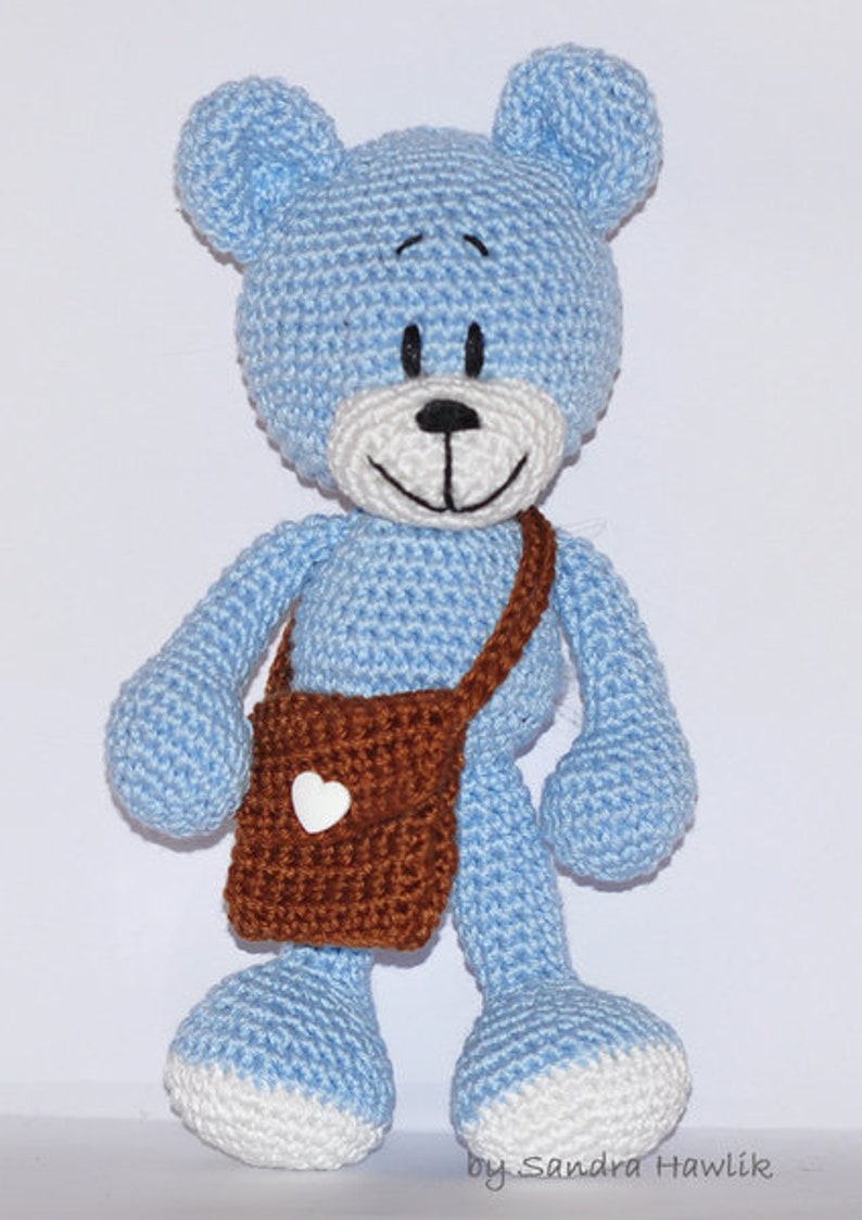 Instructions de crochet, modèle, modèle de crochet, crochet, amigurumi, crocheté, allemand, anglais, Teddy, ours en peluche, crocheté, PDF image 3