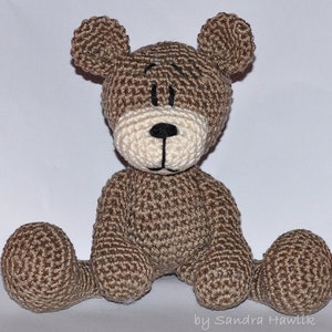 Patron au crochet, modèle, patron au crochet, crochet, amigurumi, crocheté, allemand, anglais, Teddy, ours en peluche, PDF image 3