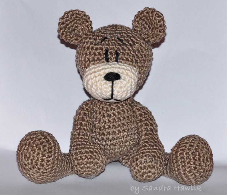 Patron au crochet, modèle, patron au crochet, crochet, amigurumi, crocheté, allemand, anglais, Teddy, ours en peluche, PDF image 3