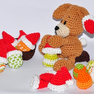 Modèle au crochet, modèle, amigurumi, crochet, allemand, allemand, Noël, lapin, PDF, E-book image 4