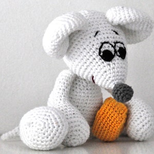 Crochet pattern, template, amigurumi, crocheted, German, mouse, PDF, e-book image 3