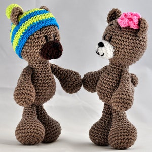 Instructions au crochet, modèle, patron de crochet, crochet, amigurumi, crocheté, allemand, anglais, allemand, peluche, ours en peluche, amoureux, PDF image 3