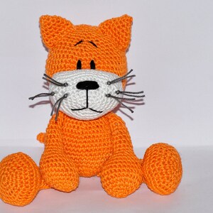 Patron au crochet, modèle, patron au crochet, crochet, amigurumi, crochet, allemand, anglais, chat, matou, chat, matou, PDF image 2