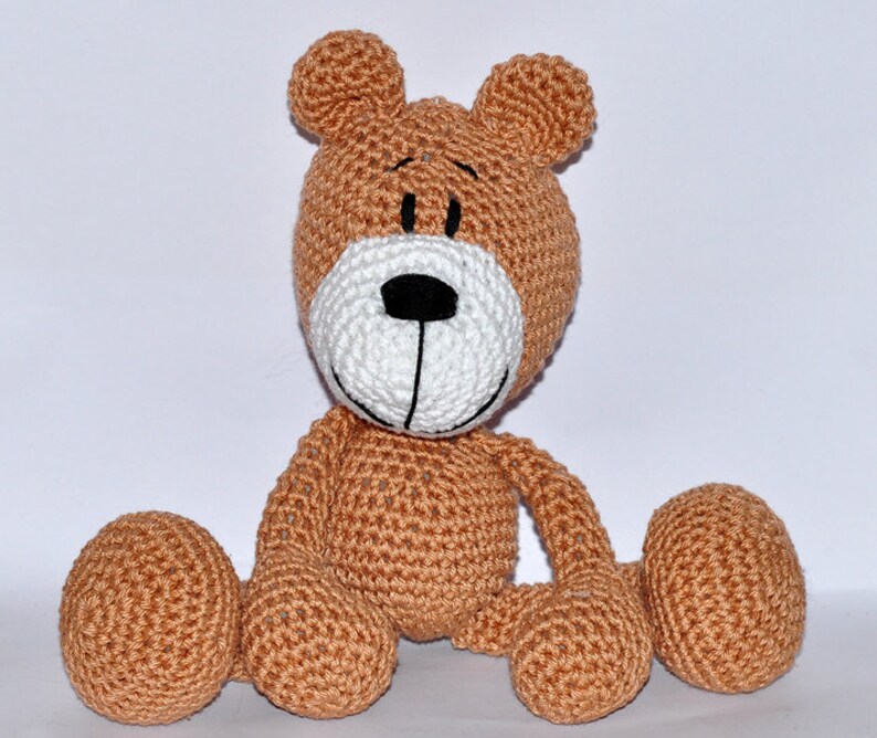 Crochet instructions, crochet pattern, amigurumi, German, English, Teddy, teddybear, PDF/ E-book image 3