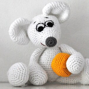 Crochet pattern, template, amigurumi, crocheted, German, mouse, PDF, e-book image 4