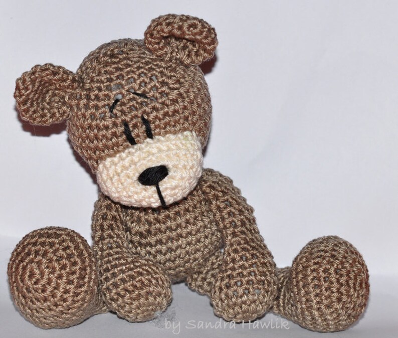 Patron au crochet, modèle, patron au crochet, crochet, amigurumi, crocheté, allemand, anglais, Teddy, ours en peluche, PDF image 2