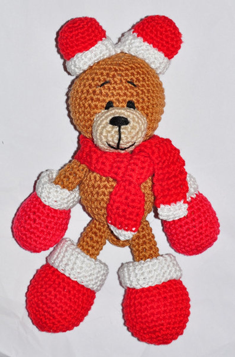 Crochet instructions, template, crochet pattern, crochet, amigurumi, crocheted, German, English, Teddy, teddybear PDF, E-book image 2