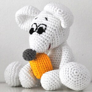 Crochet pattern, template, amigurumi, crocheted, German, mouse, PDF, e-book image 2