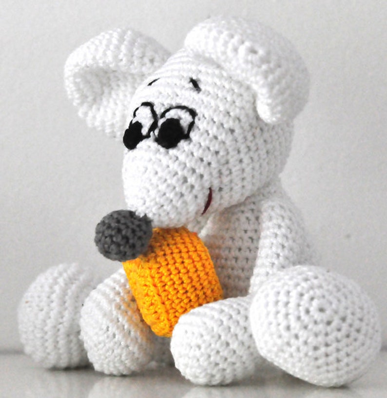 Patron au crochet, gabarit, amigurumi, crochet, allemand, souris, PDF, e-book image 2