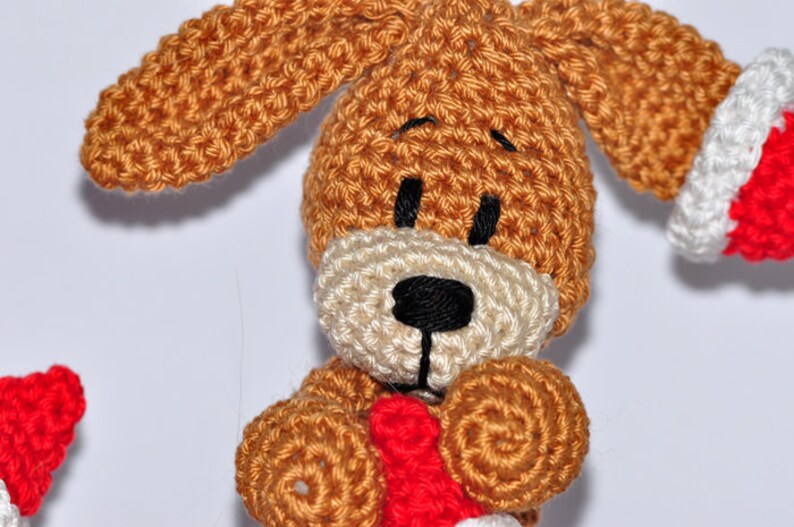 Modèle au crochet, modèle, amigurumi, crochet, allemand, allemand, Noël, lapin, PDF, E-book image 3