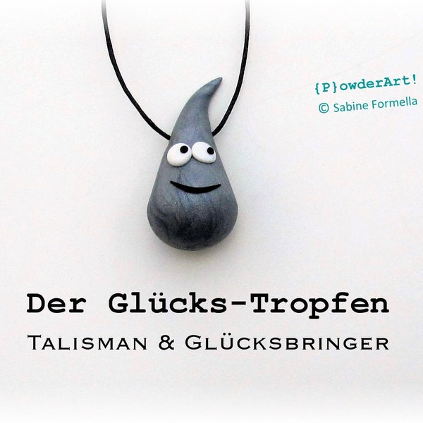 Glücks-Tropfen silber-metallic / Glücksbringer & Talisman zum Jahreswechsel