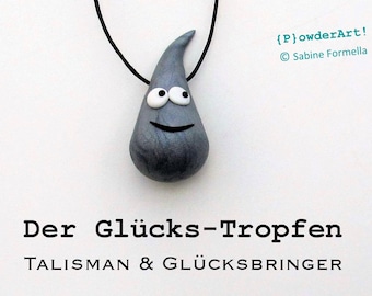 Glücks-Tropfen silber-metallic / Glücksbringer & Talisman zum Jahreswechsel