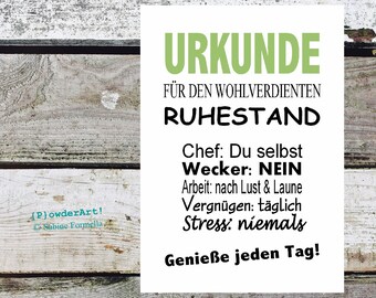 Zum Wohlverdienten Ruhestand Etsy