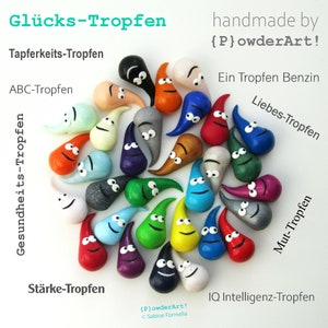 Talisman Glücks-Tropfen in purpur / Glücksbringer Silvester Bild 4