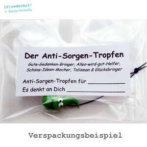 Anti-Sorgen-Tropfen in silber-metallic / Glücksbringer & Talisman / Geschenk Freundin image 2