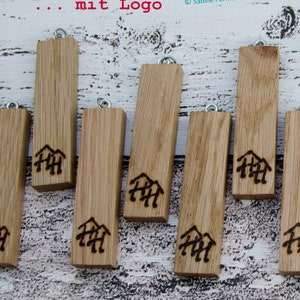 Schlüsselanhänger Holz mit Gravur / Name und Symbol / Frauengeschenke Bild 9