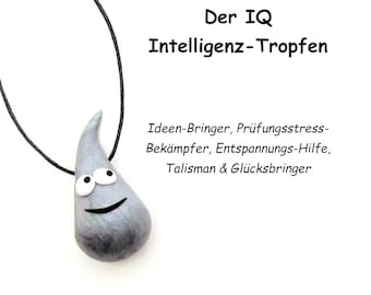 Zur Abschlussprüfung IQ Intelligenz-Tropfen in silber-metallic / Glücksbringer & Talisman