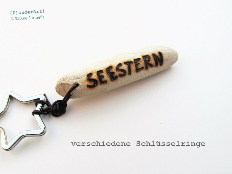 Schlüsselanhänger HÄUPTLING aus Holz / Geschenke für Männer zum Vatertag Bild 6