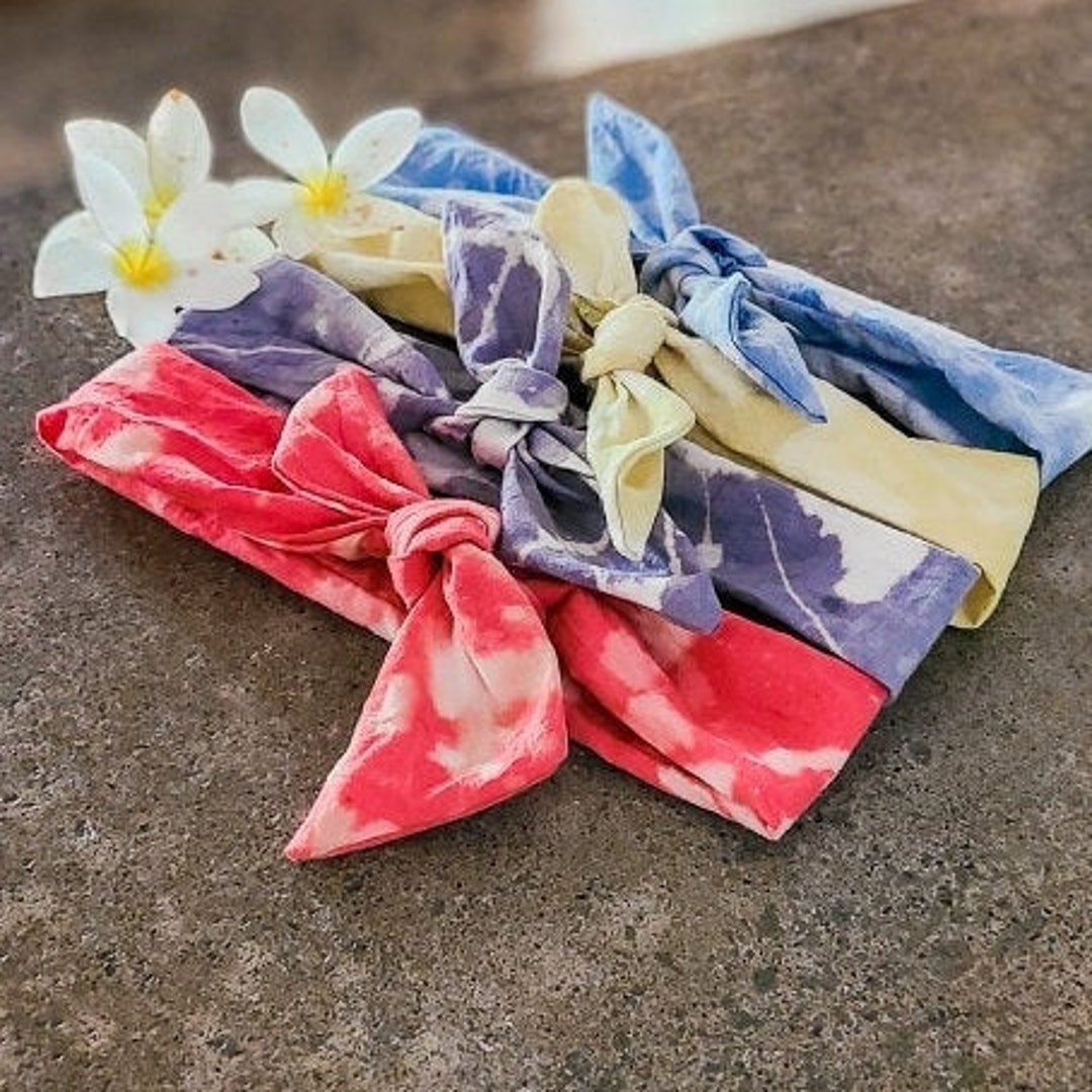 Organic Hemp Cotton Tie Headband Top Knot Headbands Cute Etsy