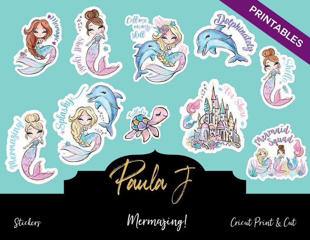 Mermazing Sticker Mermazing Digital Mermaid Stickers! - Etsy
