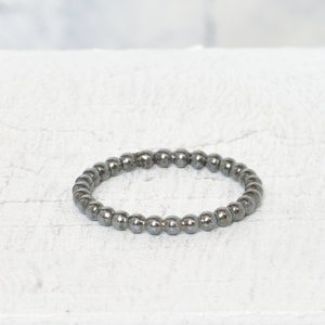 Bead ring silver or blackened silver, thickness 2 mm Black