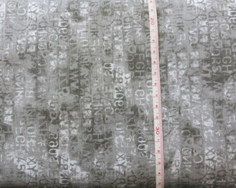 Fabric "Font Grey-white"