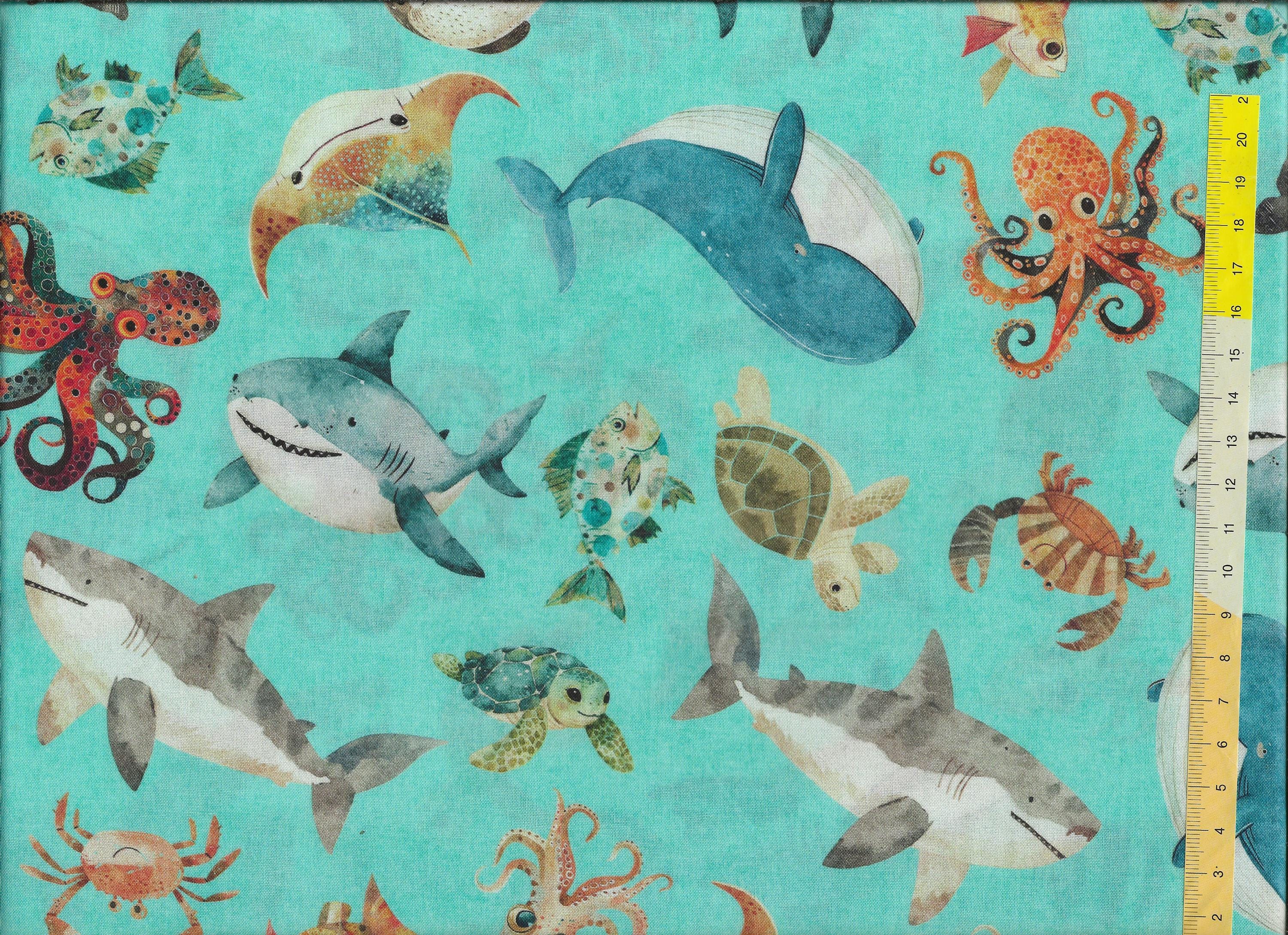 Whale shark fabric