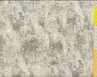 Tessuto patchwork &quot;Font grigio-beige-bianco&quot;