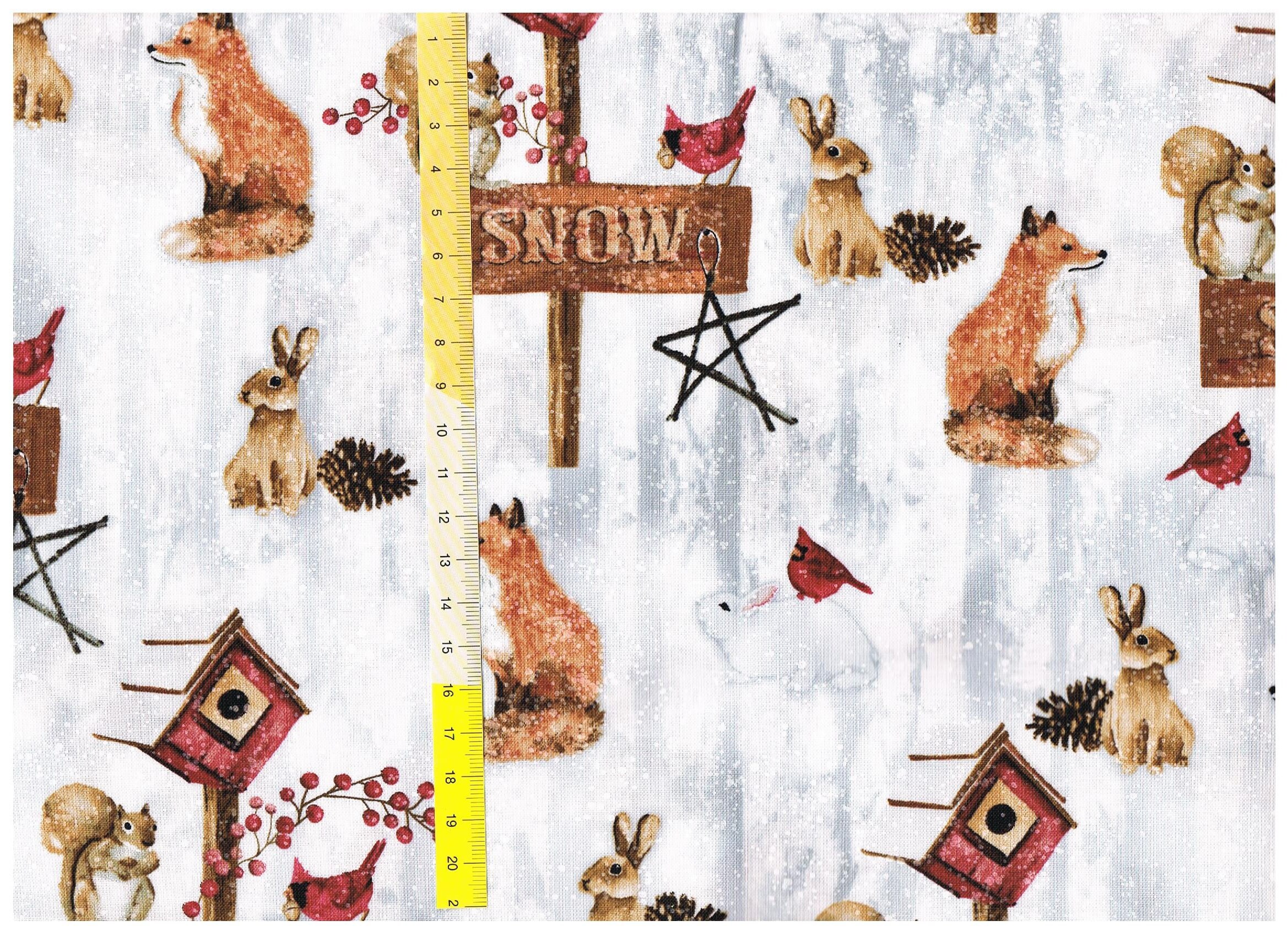 Patchwork fabric "Snow Days Forest"