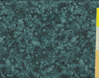 Patchwork fabric "Joyful Garden" Watercolor Texture, turquoise