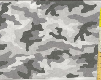Patchworkstoff  " Camo grau " Camouflage grau