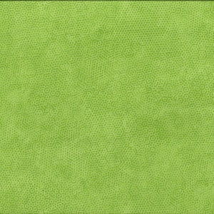 Könnte beinhalten: Hellgrüner Stoff mit einem sich wiederholenden Muster aus kleinen, hellgrünen, miteinander verbundenen Formen. Ein gelbes Lineal mit schwarzen Markierungen befindet sich auf der rechten Seite und zeigt die Maße in Zentimetern an.