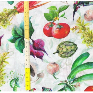 Patchwork fabric &quot;Blissful Bounty&quot; vegetables large