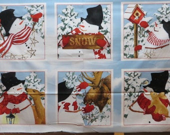 Tissu patchwork "Snow Days Panel large"