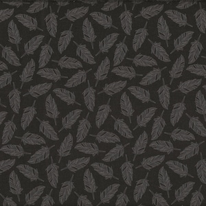 Tessuto patchwork "Whispers Muslin nero"