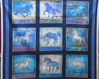 Fabric "Mystical Panel Unicorn"