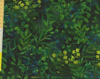 Patchworkstoff " Dragonfly Lagoon" Gräser in grün