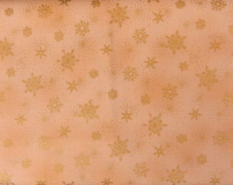 Christmas fabric "Star gold"