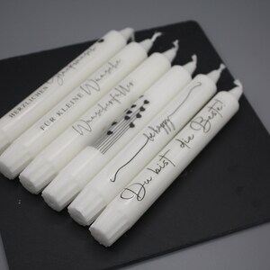 Kerzen Stabkerzen mit Spruch Geburtstag Wünsche Geschenk Etsy.de