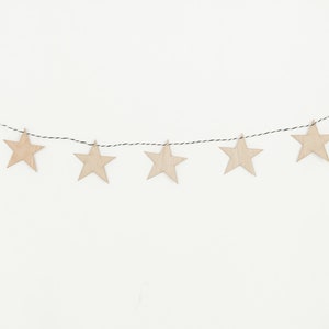 Wooden Garland Stars image 4