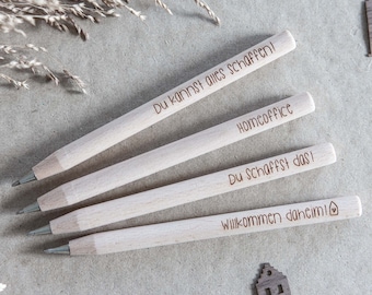 Engraved wooden ballpoint pen - motivation - you can do it! Gift idea, souvenir