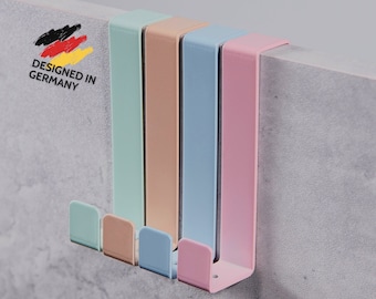 DEKAZIA® 4 ganchos para puerta habitación infantil colorido perchero para puerta niños para colgar ropa gancho para puerta perchero para puerta perchero para puerta gancho para colgar en la puerta
