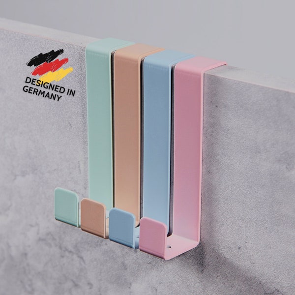 DEKAZIA® 4 ganchos para puerta habitación infantil colorido perchero para puerta niños para colgar ropa gancho para puerta perchero para puerta perchero para puerta gancho para colgar en la puerta