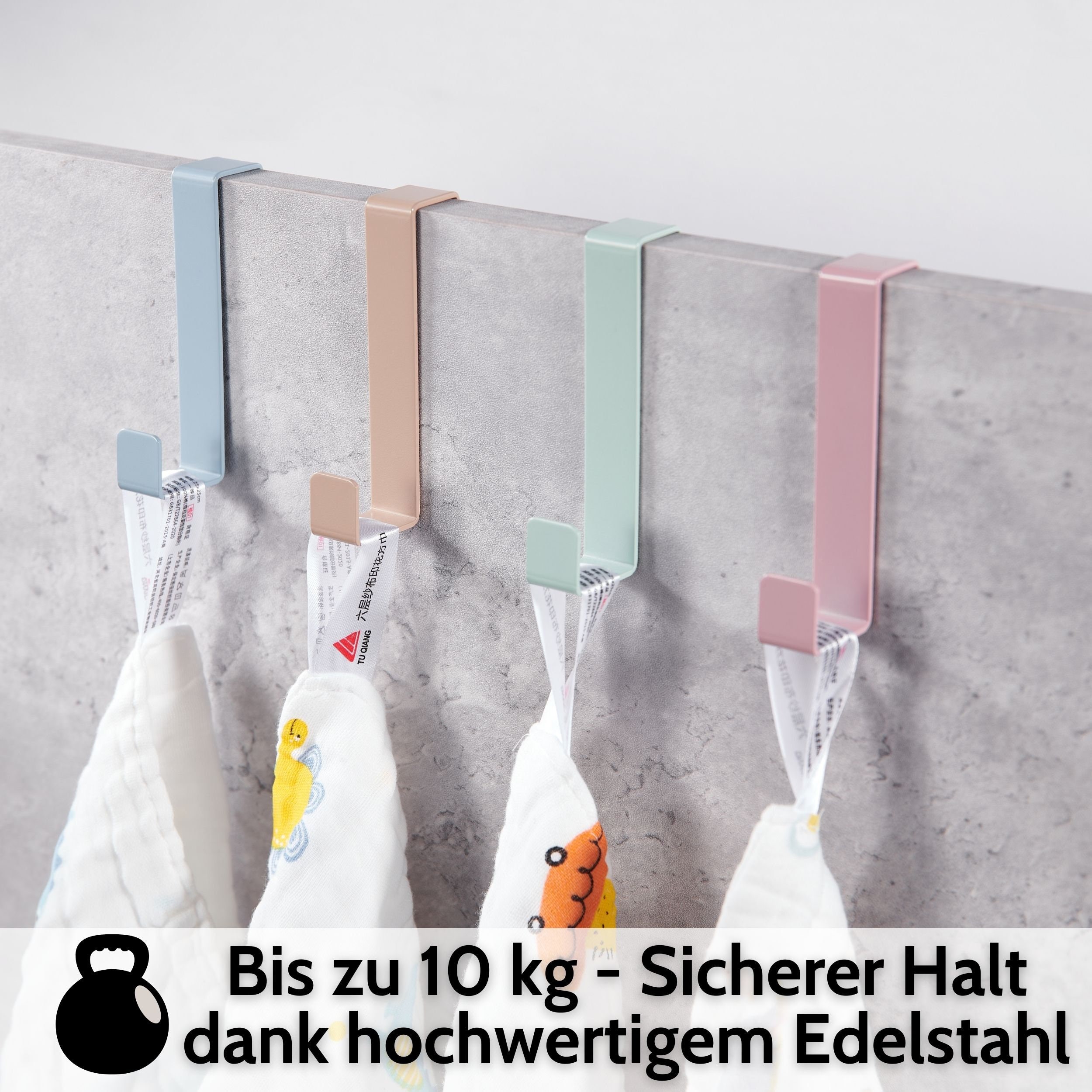 Porte-manteau Suspendu Dekazia Rose - Pour Porte D'Enfant Et Rangement Pratique