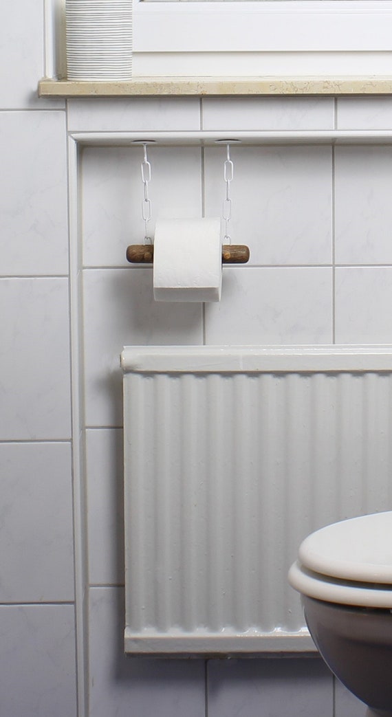 Weiss Edles Mango Holz Schwarz Weiss Dekazia Toilettenpapierhalter Ohne Bohren Badezimmer Zubehor Toilettenpapierhalter